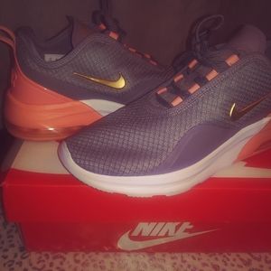 Nike Gray and Orange Athletic Shoes